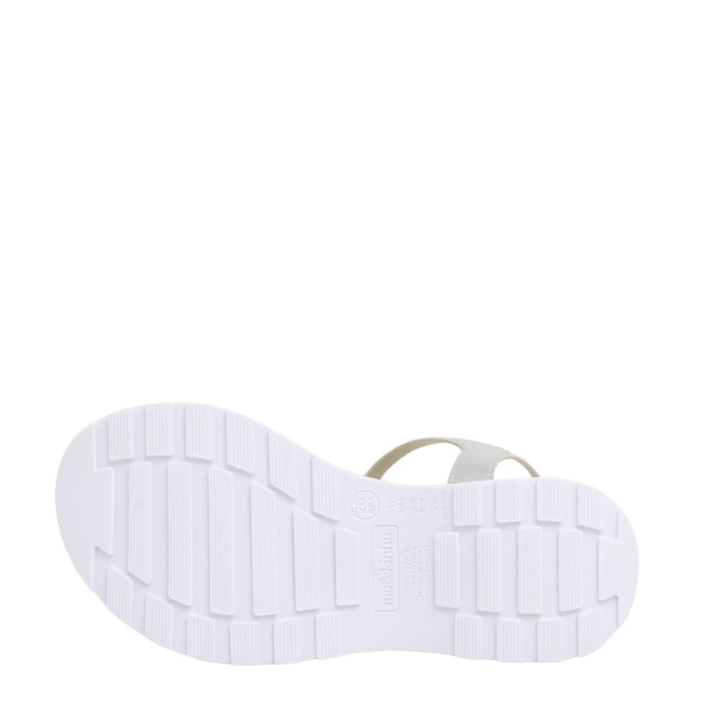 Sandália Infantil Menina Molekinha Flat Confortável 2361.200 Prata 5