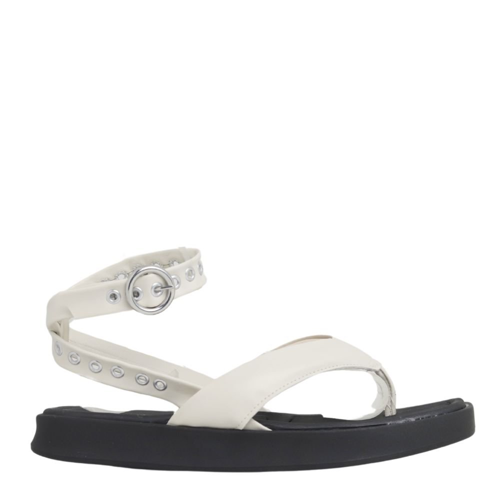 Sandália Moleca Flat Fivela Conforto Feminina 5506.102 Branco 2