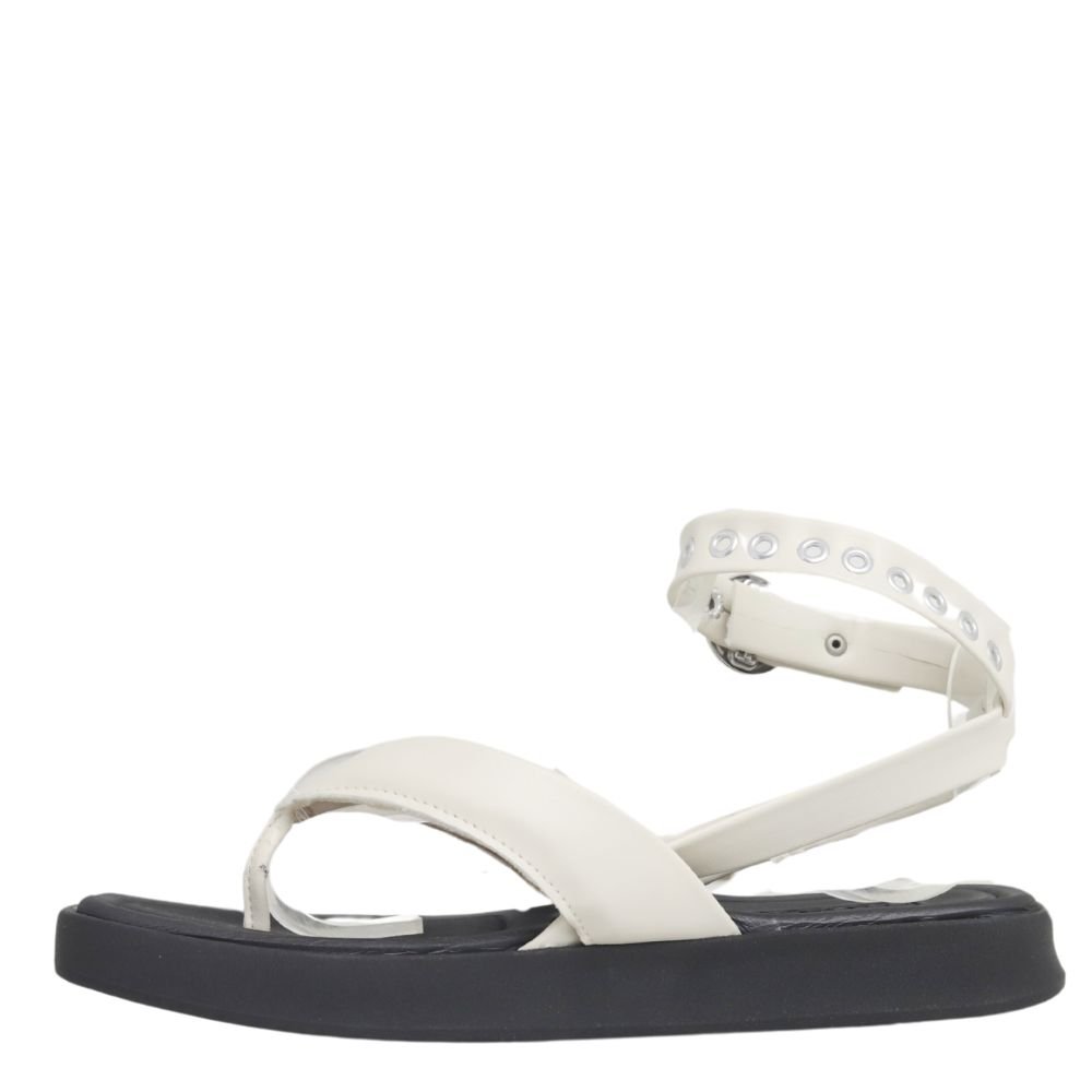 Sandália Moleca Flat Fivela Conforto Feminina 5506.102 Branco 3