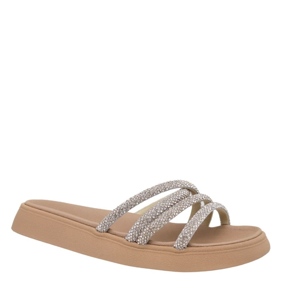 Sandália Infantil Menina Strass Brilho Molekinha 2358.108 Bege 4