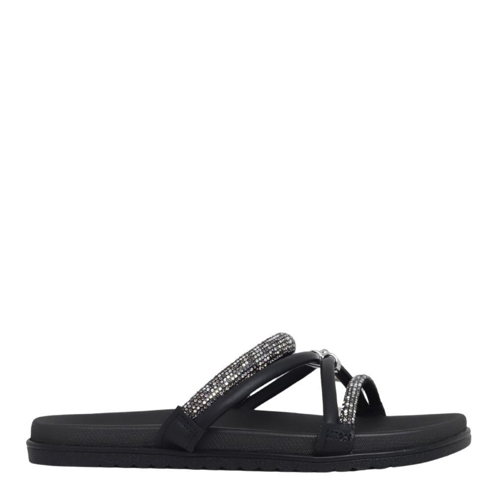Chinelo Flatform Feminina Beira Rio Brilho Conforto 8529.102 Preto 2