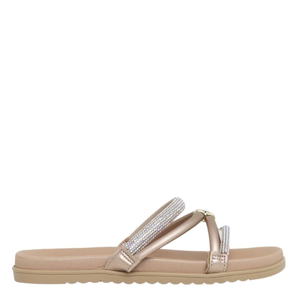 Chinelo Flatform Feminina Beira Rio Brilho Conforto 8529.102 Bege 2