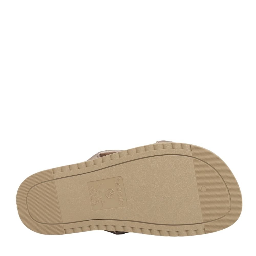 Chinelo Flatform Feminina Beira Rio Brilho Conforto 8529.102 Bege 5