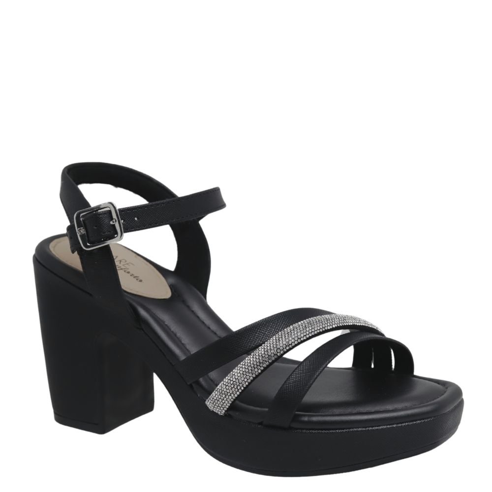 Sandália Salto Modare Ultraconforto Feminino Brilho 7203.104 Preto 4