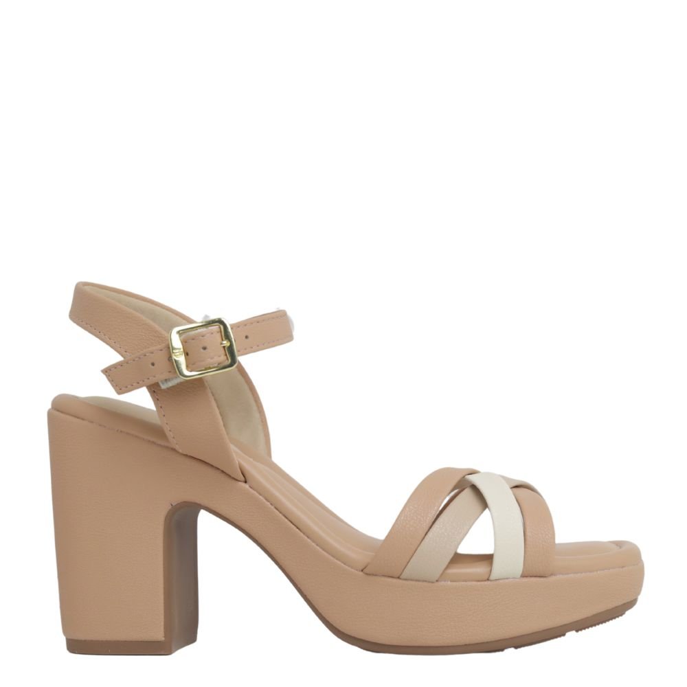 Sandália Salto Modare Ultraconforto Feminino Brilho 7203.102 Marrom 2