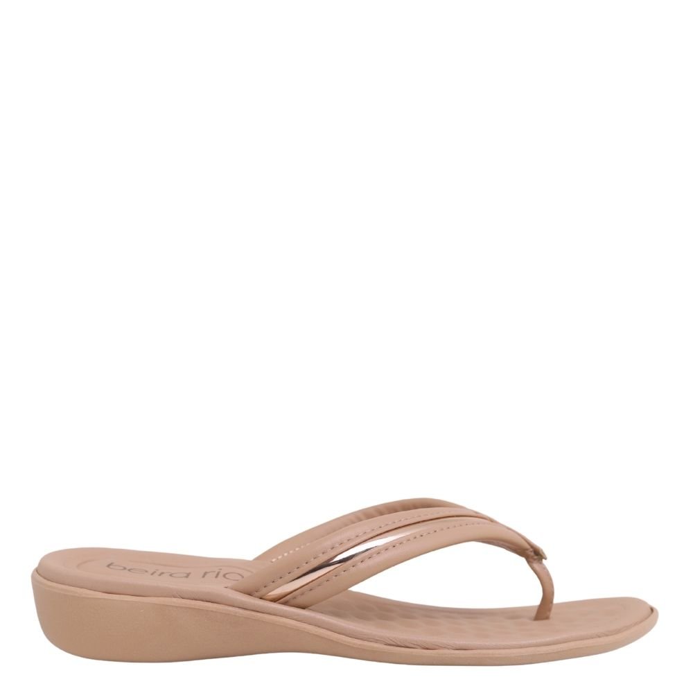 Chinelo Feminino Casual Macio Confortável Beira Rio 8224.863 Bege 2