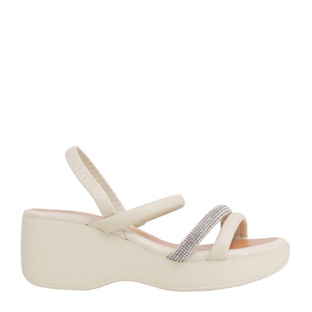 Tamanco Feminino Brilho Plataforma Alto Beira Rio 8455.307 Branco 2