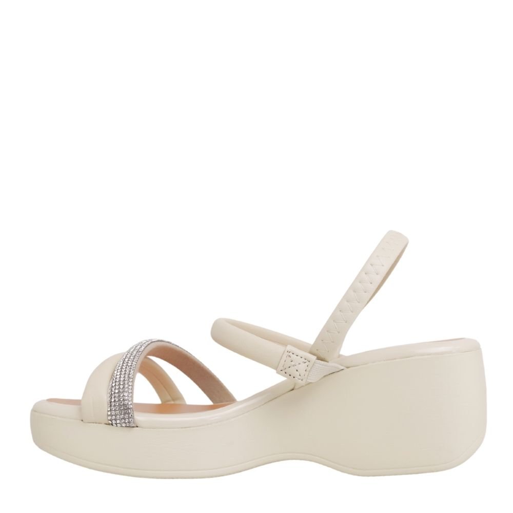 Tamanco Feminino Brilho Plataforma Alto Beira Rio 8455.307 Branco 3