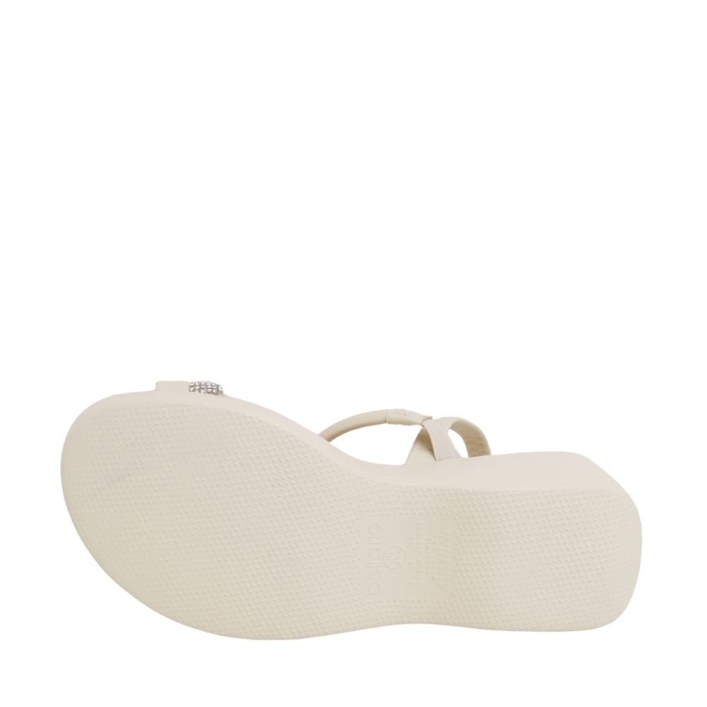 Tamanco Feminino Brilho Plataforma Alto Beira Rio 8455.307 Branco 5