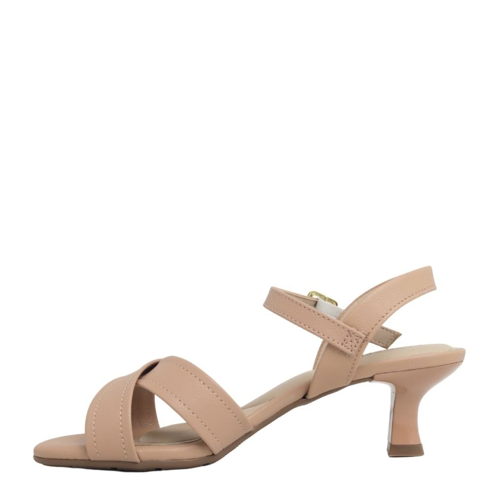 Sandália Feminina Social Casual Salto Baixo Modare 7202.101 Bege 3