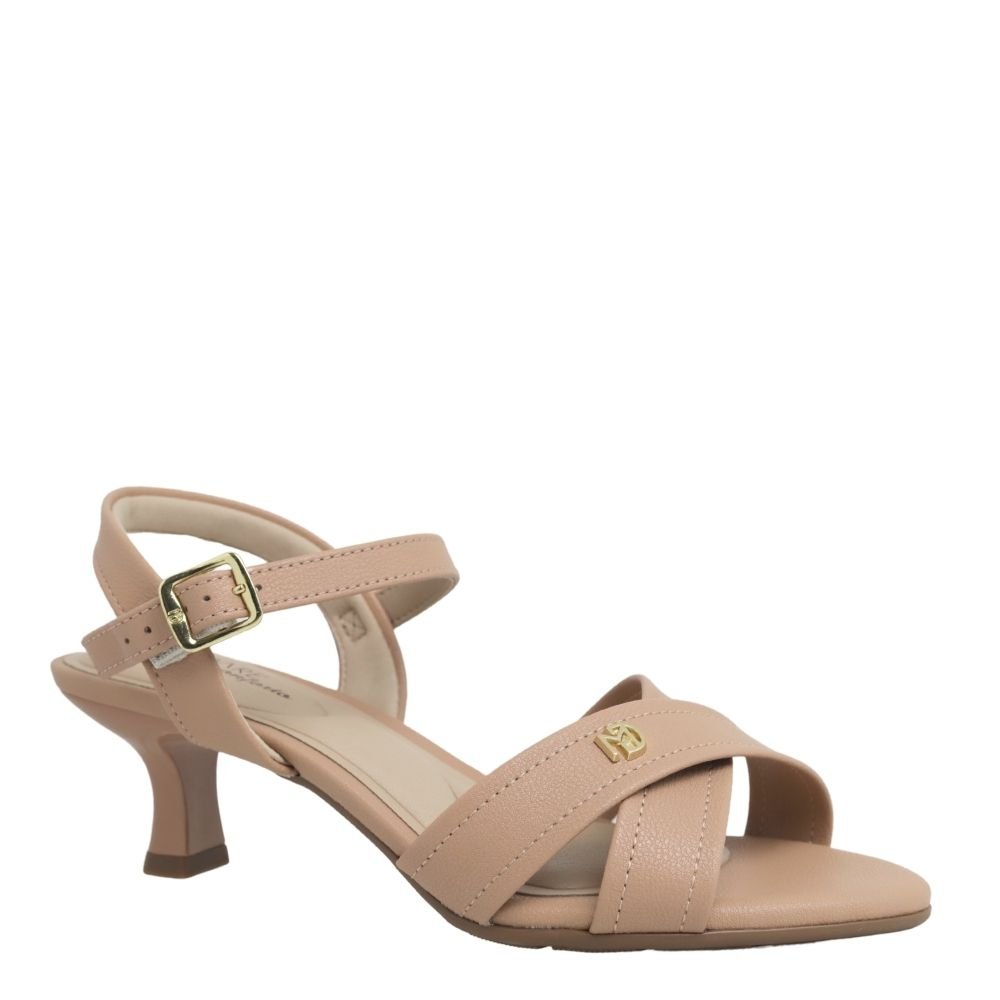 Sandália Feminina Social Casual Salto Baixo Modare 7202.101 Bege 4