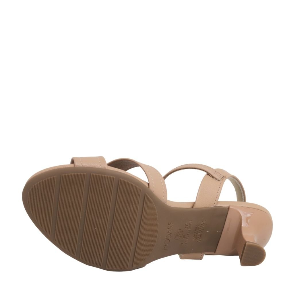 Sandália Feminina Social Casual Salto Baixo Modare 7202.101 Bege 5