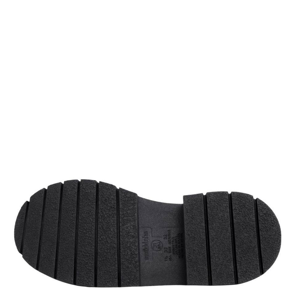 Sapatos Meninas Infantil Mocassim Loafer Brilho Confortável Preto 5