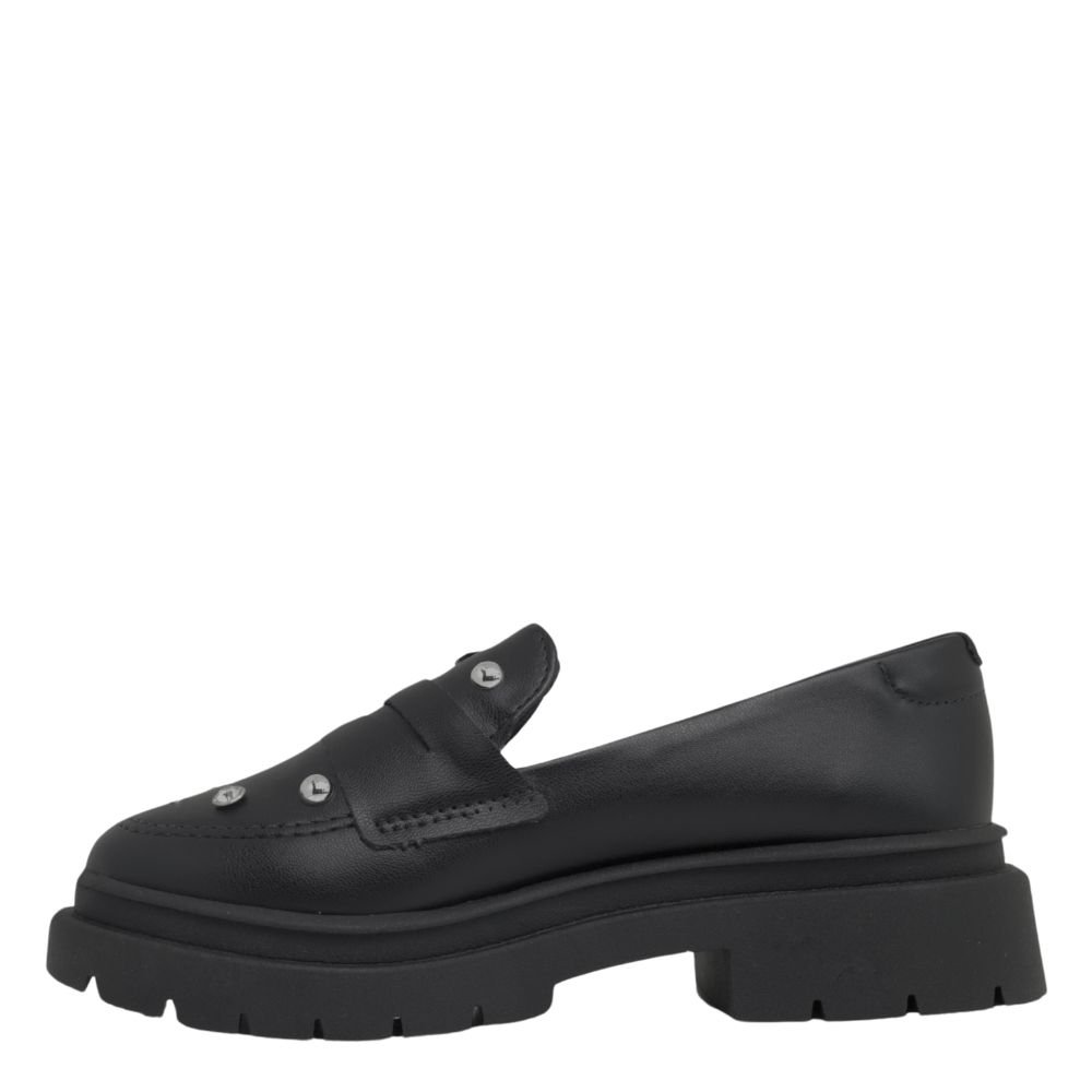 Sapatos Meninas Infantil Mocassim Loafer Moderno Confortavel Preto 3