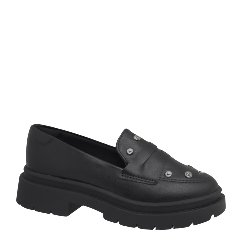 Sapatos Meninas Infantil Mocassim Loafer Moderno Confortavel Preto 4