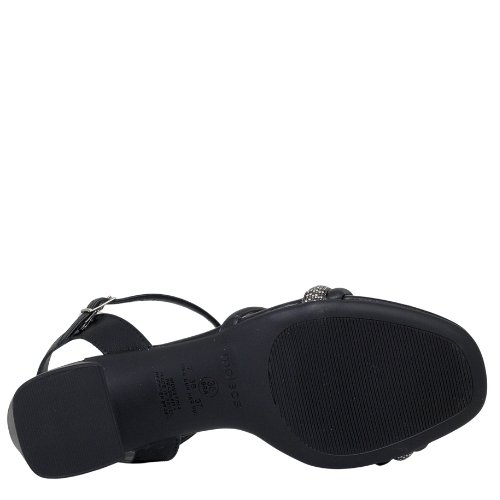 Sandália Feminina Salto Grosso Moleca Conforto Casual Verão Preto 5