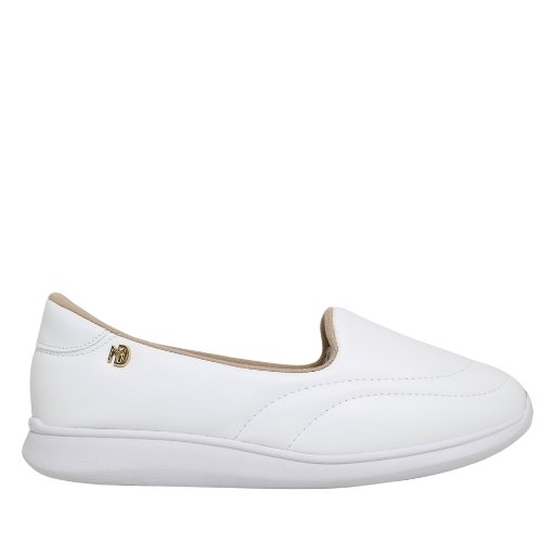 Tênis Feminino Ortopédico Calce Fácil Modare Conforto Casual Branco 2