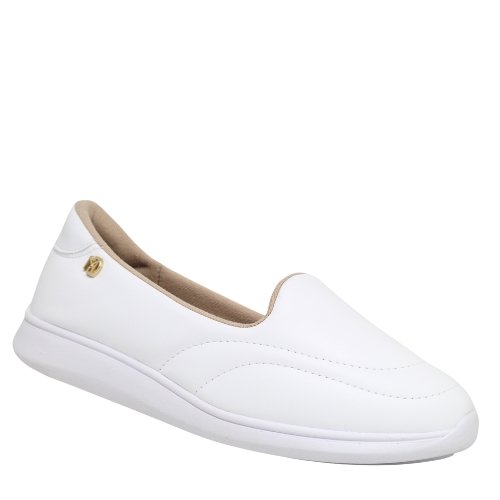 Tênis Feminino Ortopédico Calce Fácil Modare Conforto Casual Branco 4