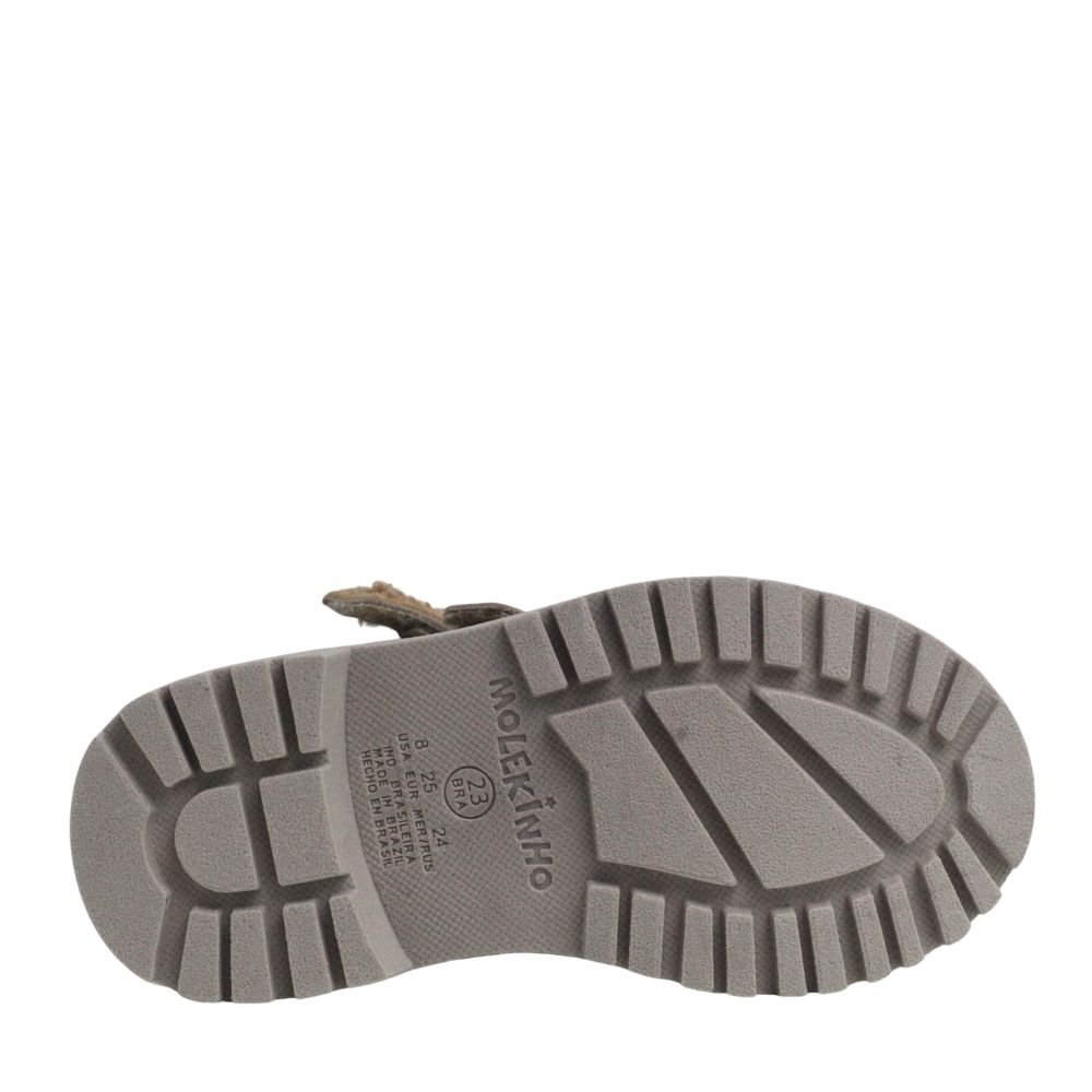 Bota Coturno Infantil Menino Cano Curto Conforto Molekinho Bege 5