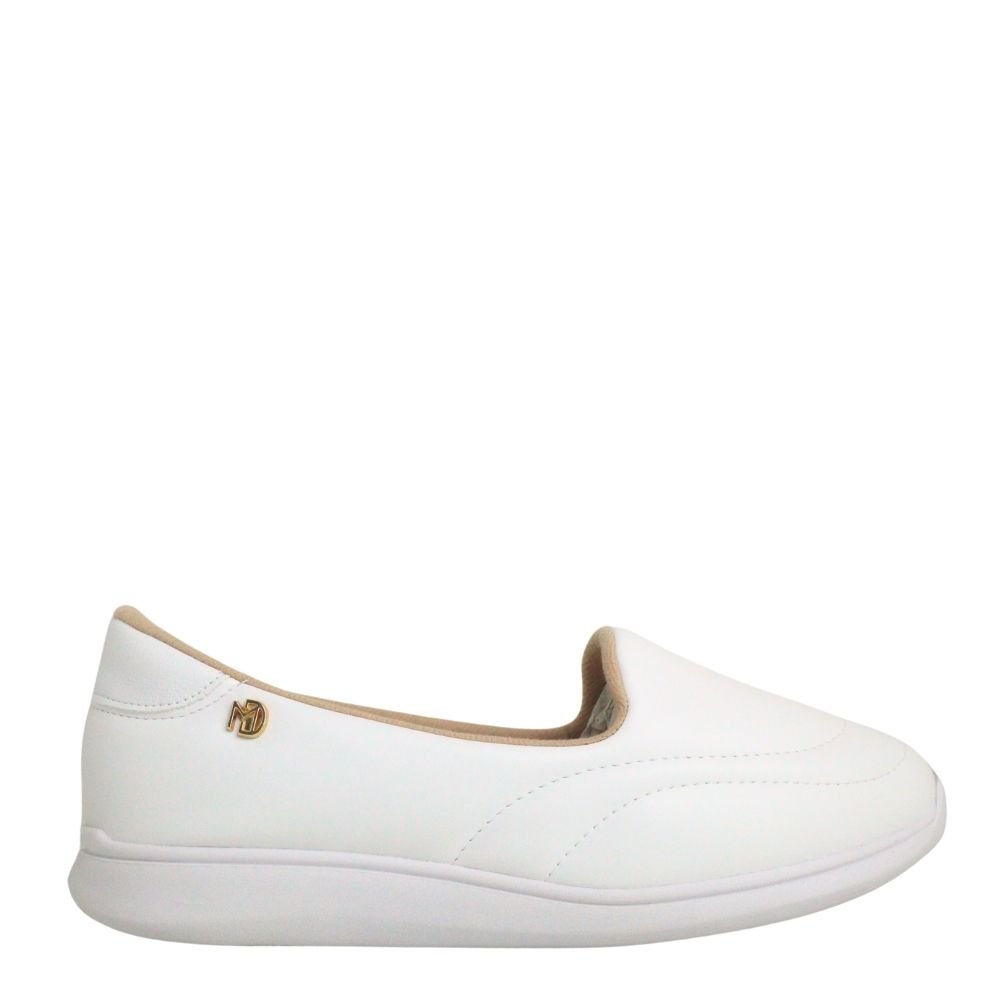 Tênis Feminino Ortopédico Calce Fácil Modare Conforto Casual Branco 2