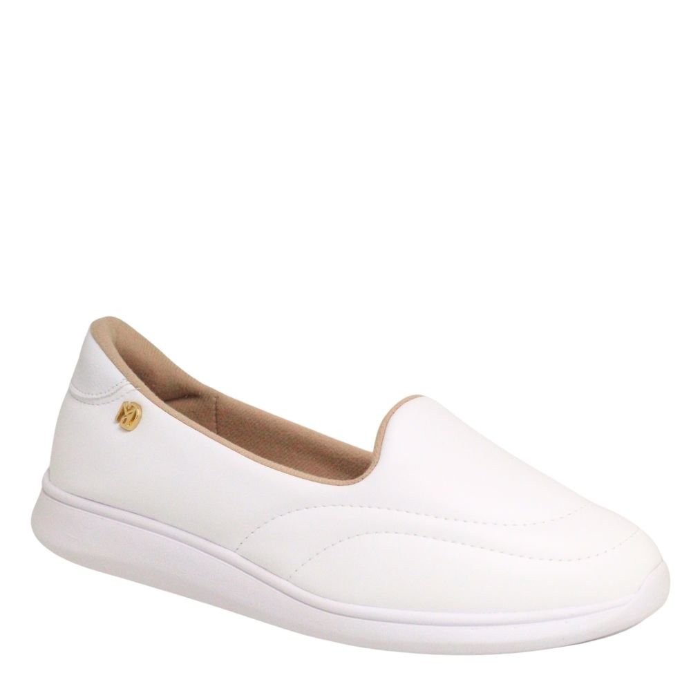 Tênis Feminino Ortopédico Calce Fácil Modare Conforto Casual Branco 4