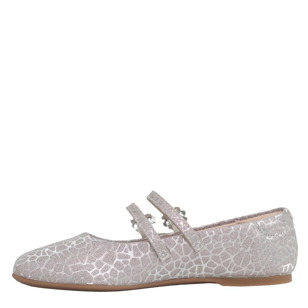 Sapatilha Infantil Menina Molekinha Confortável Brilho Casual Prata 3
