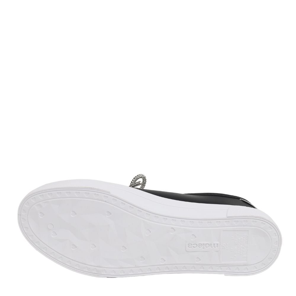 Tênis Casual Moleca Feminino Confortável Leve Laço de Brilho 5