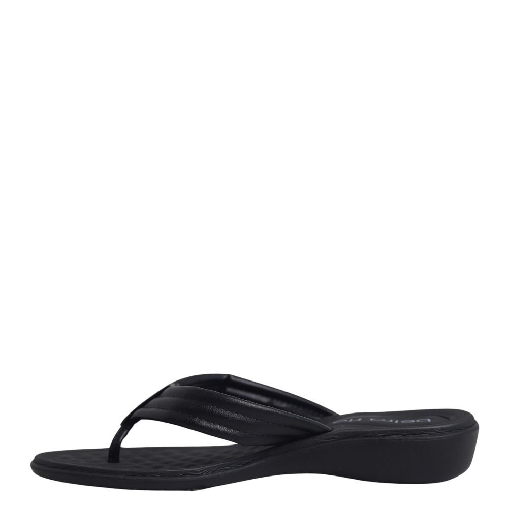 Tamanco Chinelo Confortável Feminino Beira Rio Casual Baixo Preto 3
