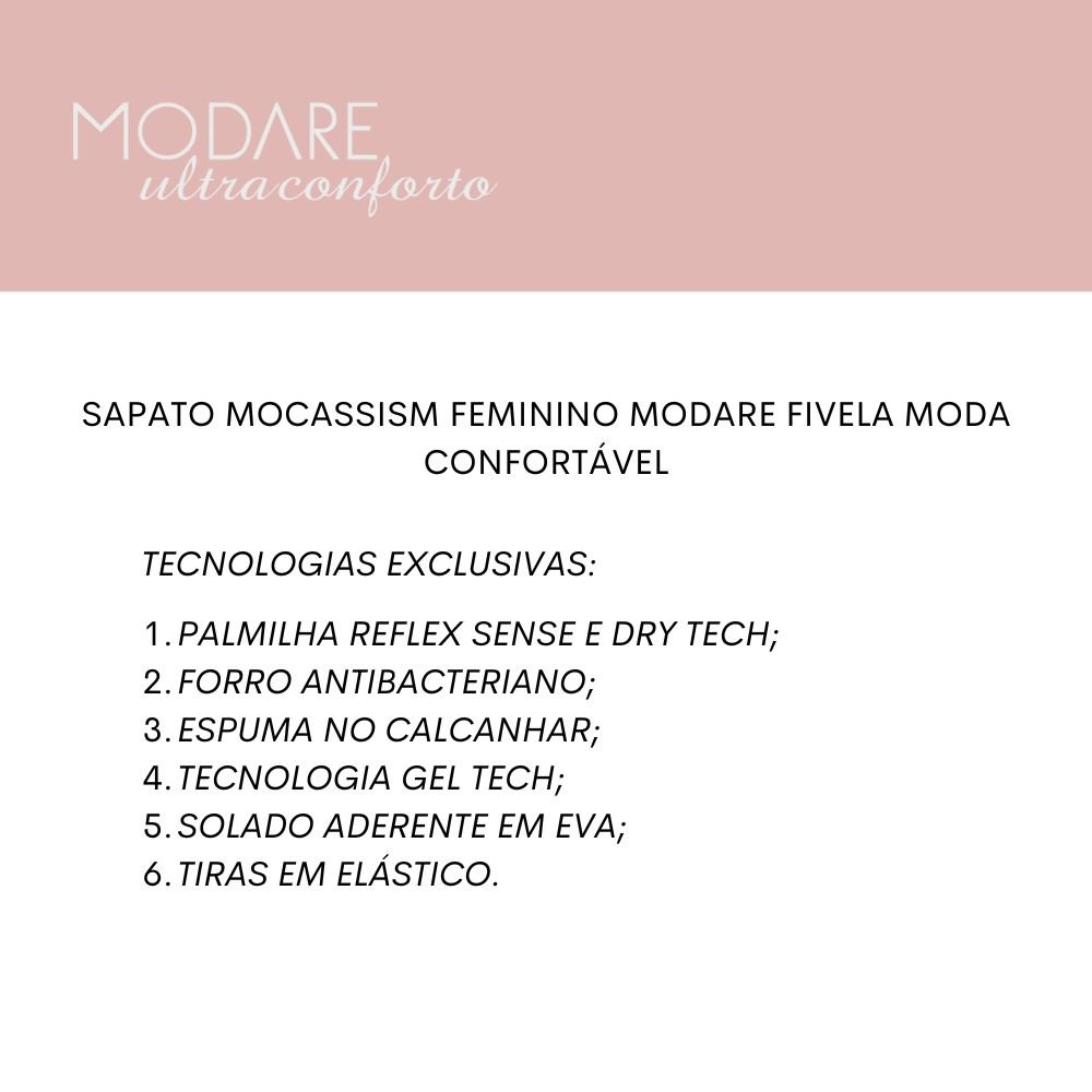 Sapato Mocassim Feminino Modare Fivela Moda Confortável Marrom 7