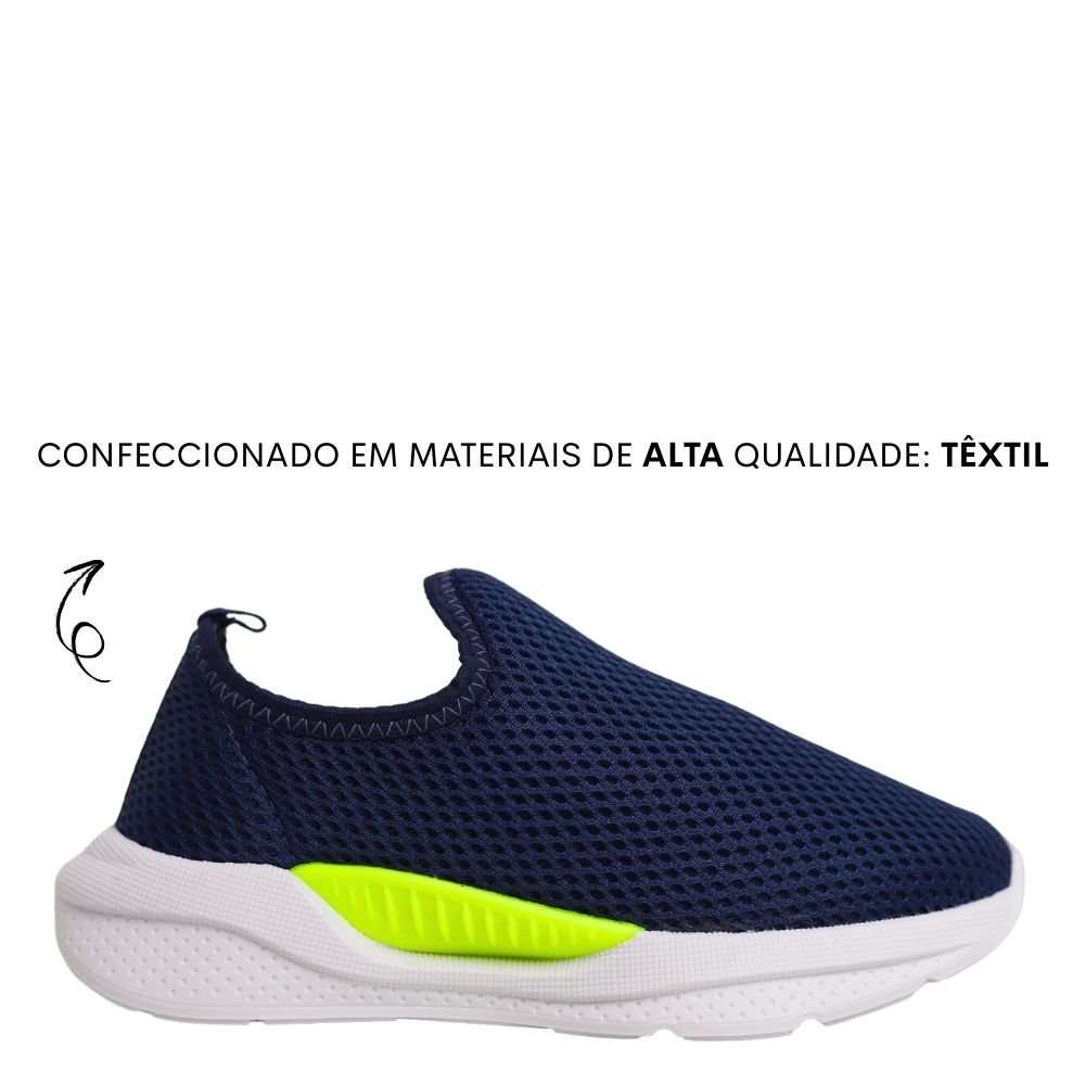 Tênis Menino Infantil Menino Calce Fácil Molekinho 2864100 Azul 2