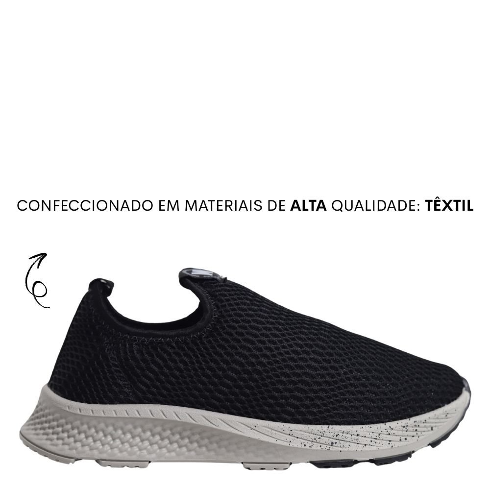 Tênis Infantil Calce Fácil Casual Molekinho Conforto Casual Preto 2