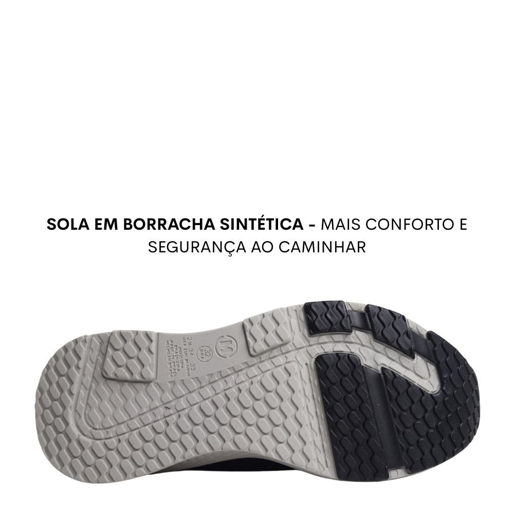 Tênis Infantil Calce Fácil Casual Molekinho Conforto Casual Preto 5