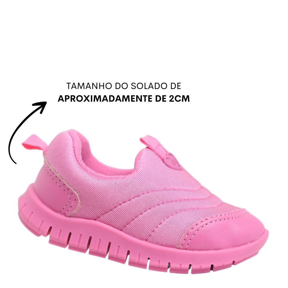 Tênis Infantil Slip On Molekinha Baby Conforto Leve 2736.100 Rosa 4