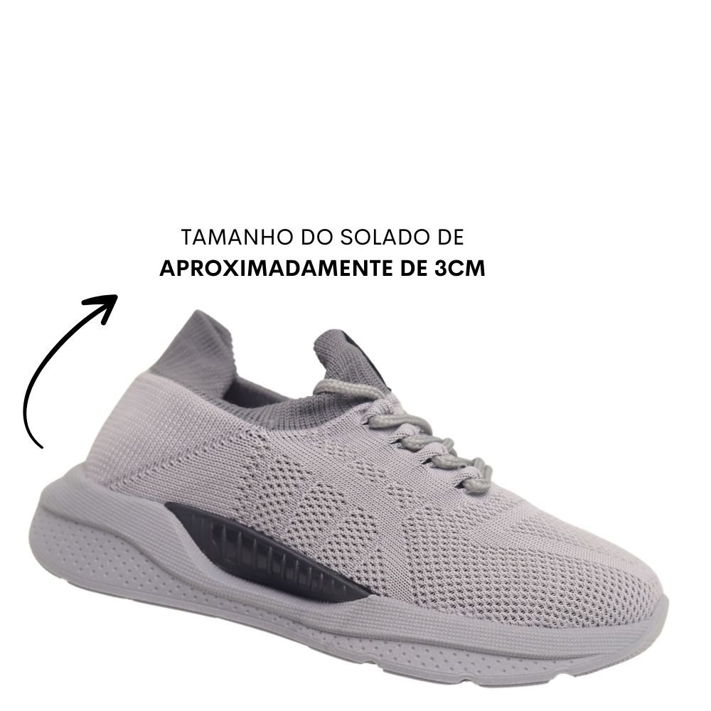 Tênis Infantil Esportivo Menino Molekinho Confortável Estilo Cinza 4