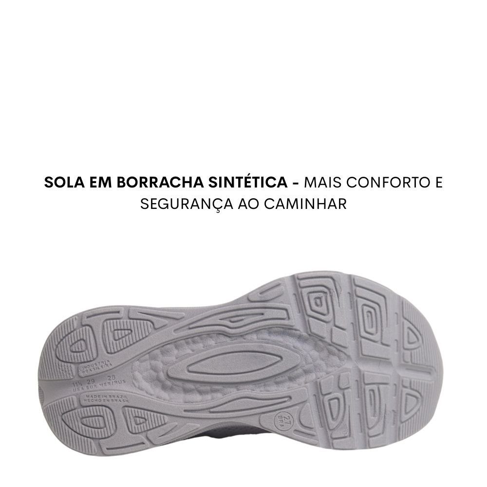 Tênis Infantil Esportivo Menino Molekinho Confortável Estilo Cinza 5