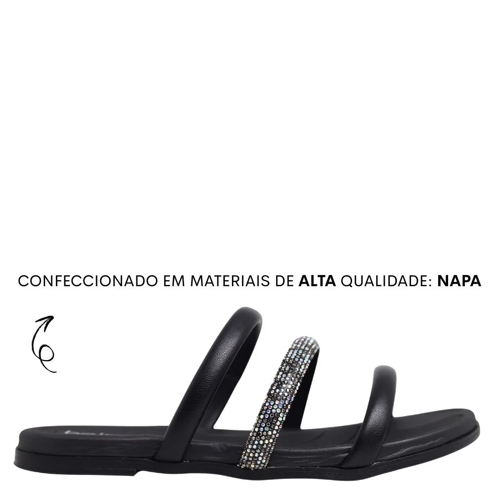Sandália Feminina Beira Rio Conforto Estilo Leve 8507.104 Preto 2
