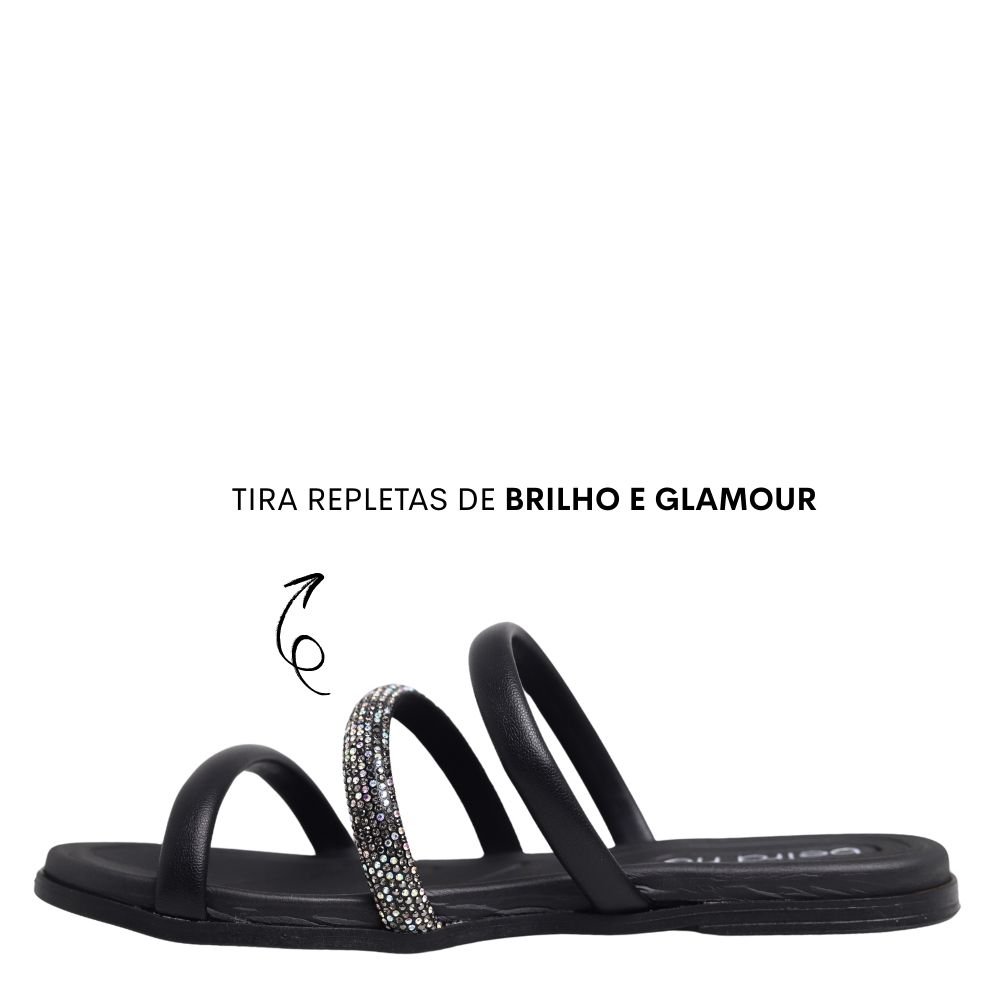 Sandália Feminina Beira Rio Conforto Estilo Leve 8507.104 Preto 3