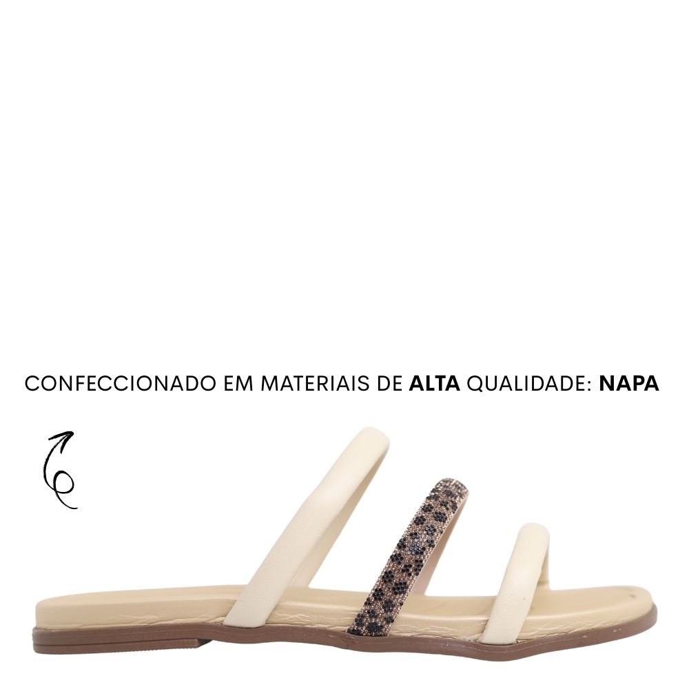 Sandália Feminina Beira Rio Conforto Estilo Leve 8507.104 Bege 2