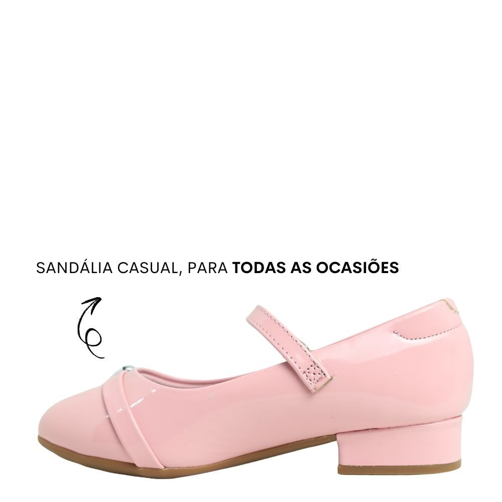 Sapato Boneca Infantil Confortável Menina Molekinha 2528.119 Rosa 2