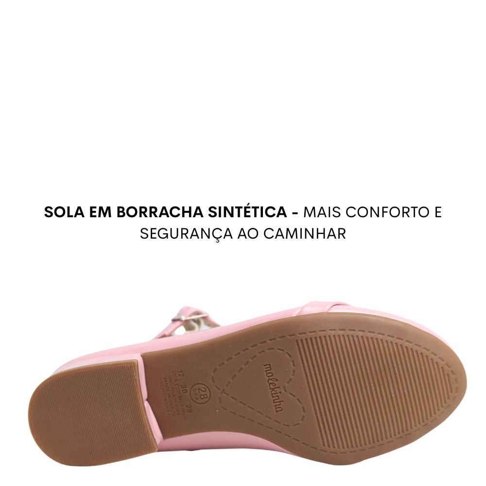 Sapato Boneca Infantil Confortável Menina Molekinha 2528.119 Rosa 4