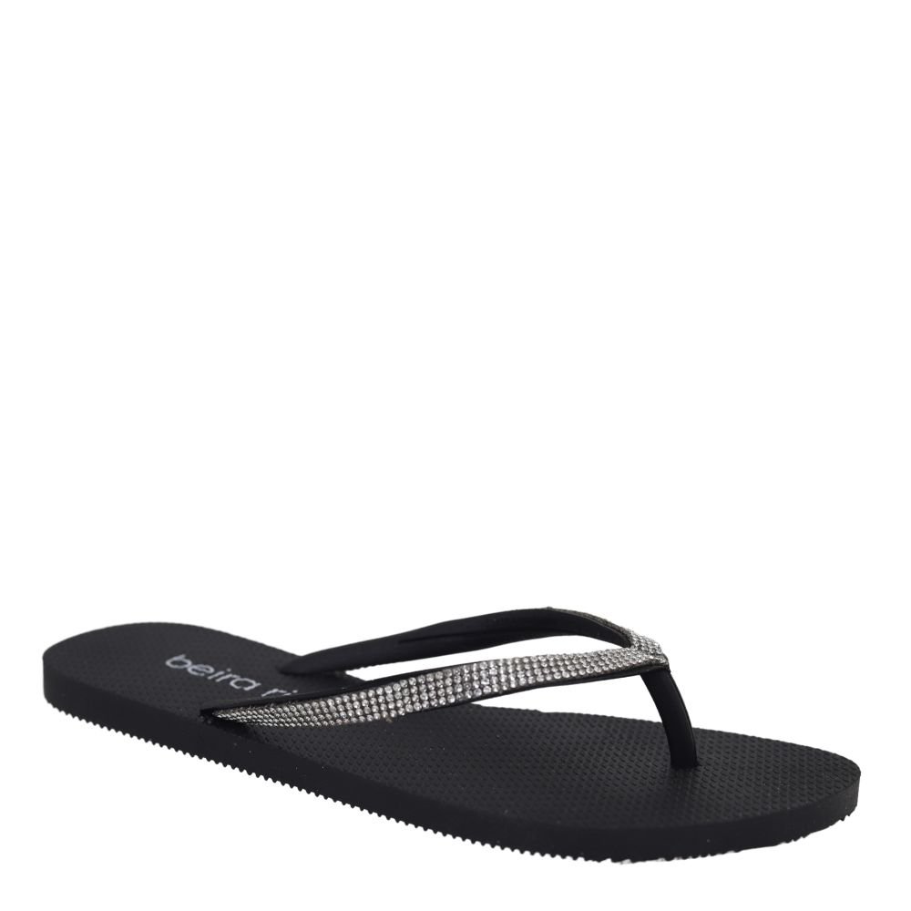 Chinelo Feminino Dedo Beira Rio Brilho Conforto Leve 8449503 Preto 4