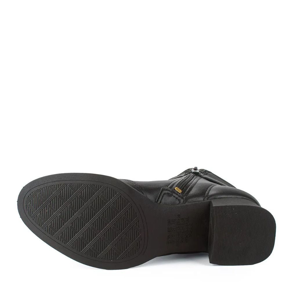 Coturno Feminina Fivela Conforto Salto Bloco Dakota DA861 Preto 5
