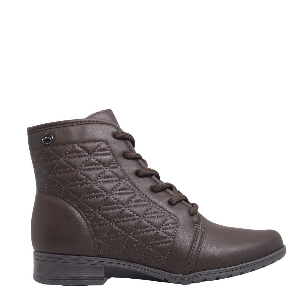 Coturno Feminina Estilo Conforto Salto Baixo Dakota DA921 Marrom 2