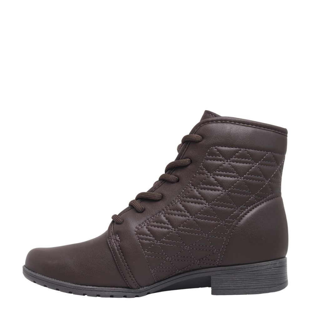Coturno Feminina Estilo Conforto Salto Baixo Dakota DA921 Marrom 3