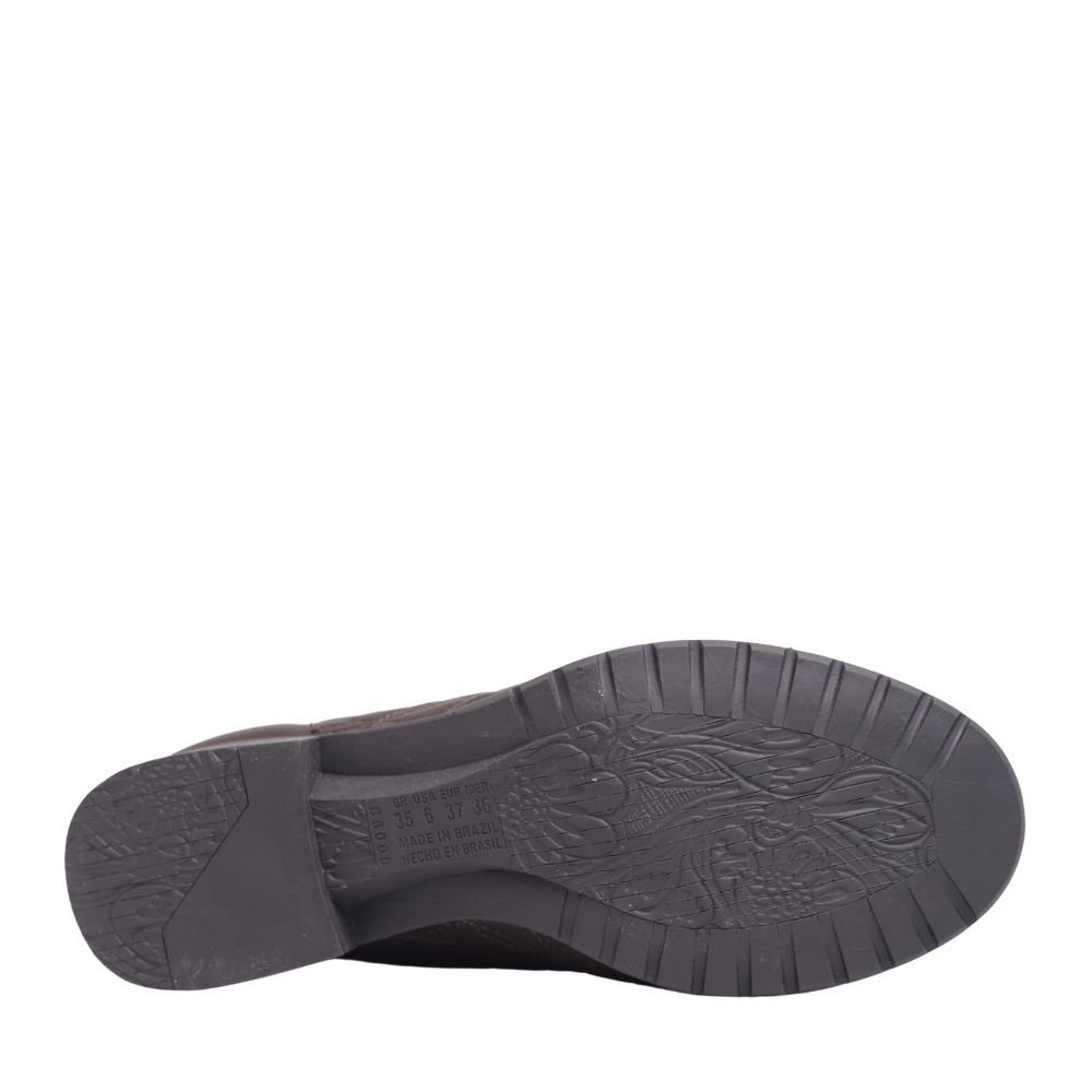 Coturno Feminina Estilo Conforto Salto Baixo Dakota DA921 Marrom 4