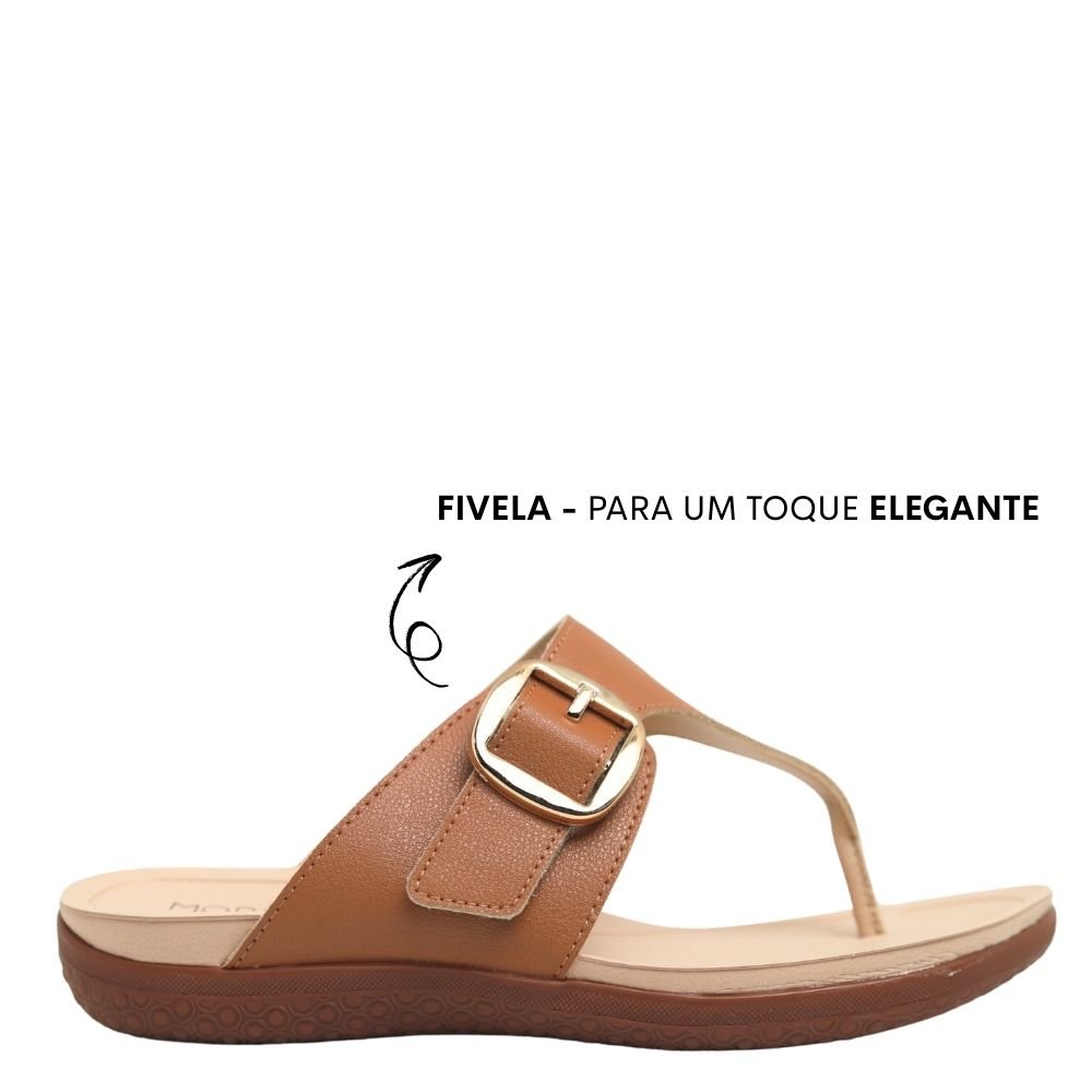 Tamanco Feminino Ajustável Conforto Fivela Modare 7125.253 Marrom 2