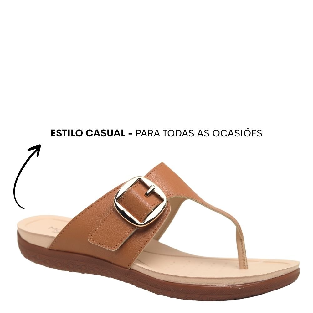 Tamanco Feminino Ajustável Conforto Fivela Modare 7125.253 Marrom 4