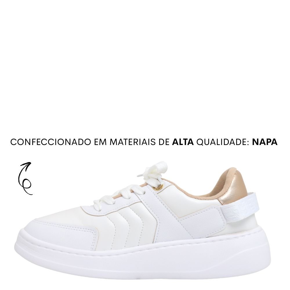Tênis Feminino Casual Estilo Conforto Moda Modare 7402.105 Branco 3