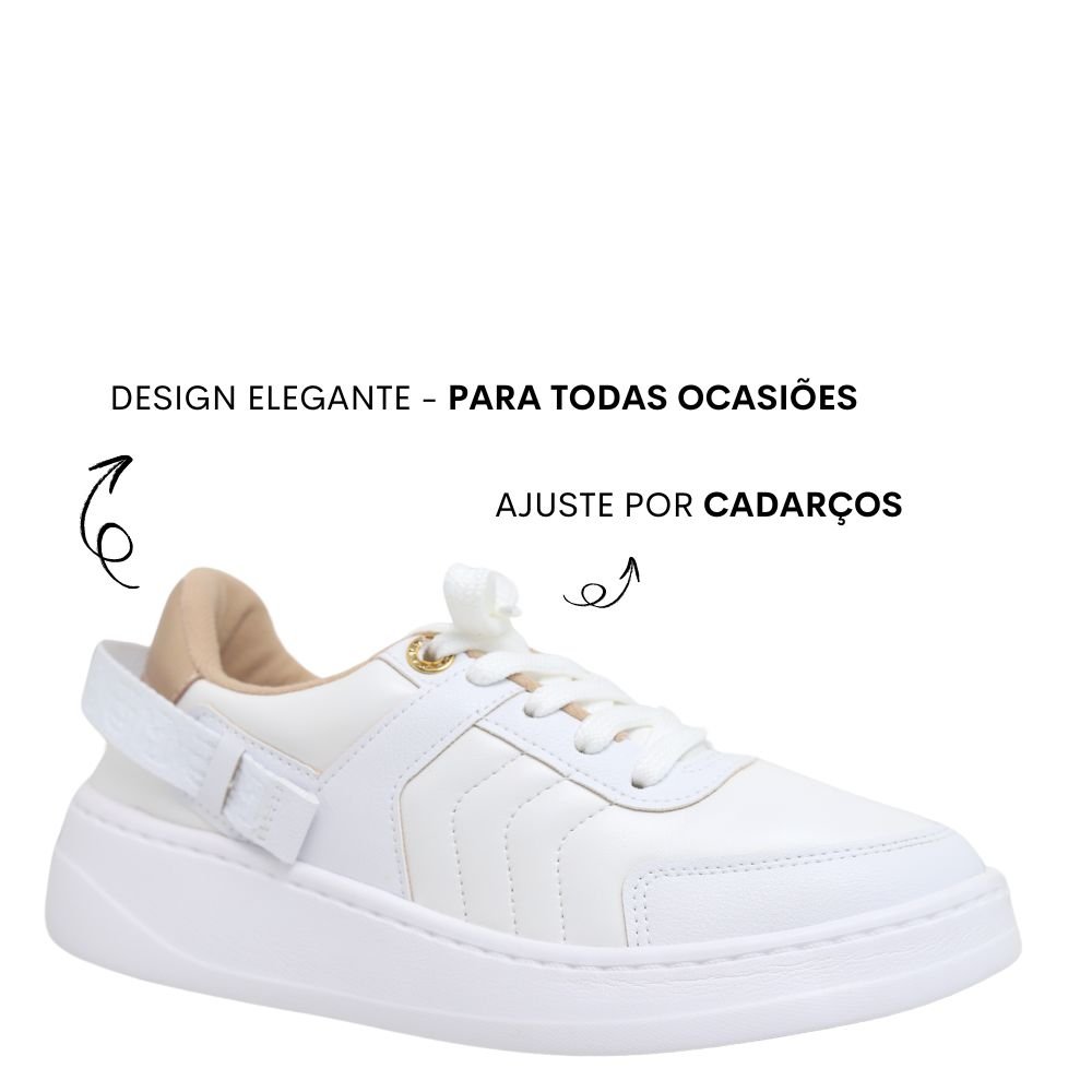 Tênis Feminino Casual Estilo Conforto Moda Modare 7402.105 Branco 4