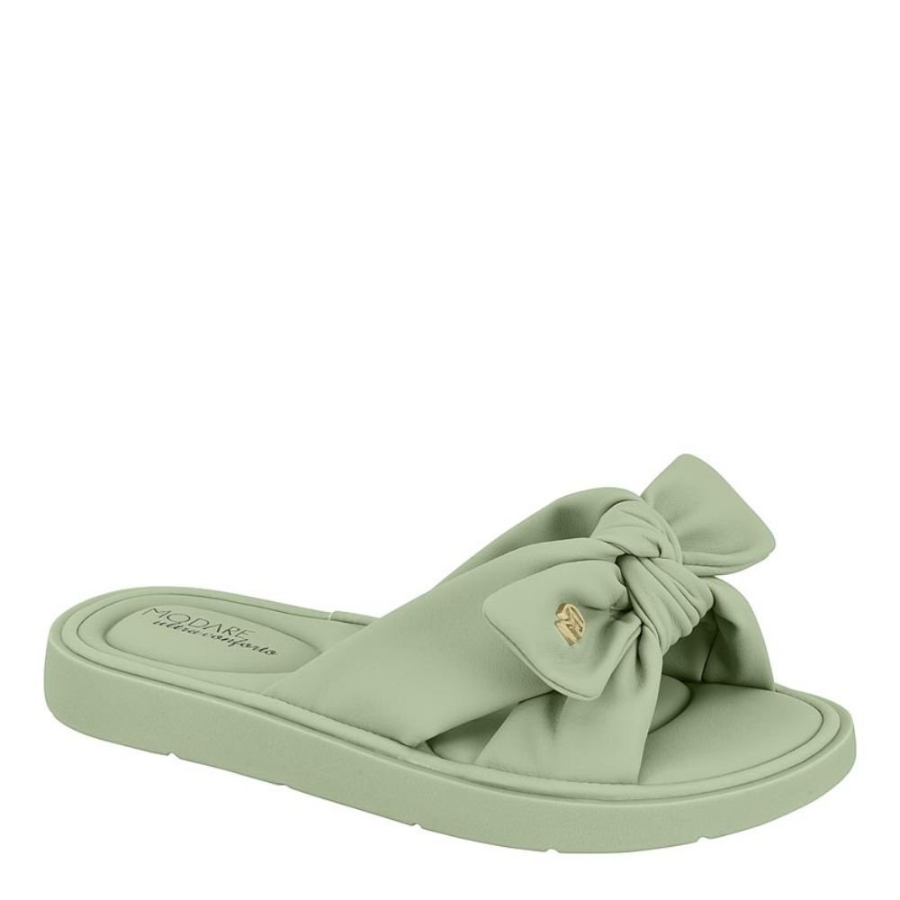 Chinelo Slide Modare Ultraconforto Ortopedico Laço 7208.101 Verde 1